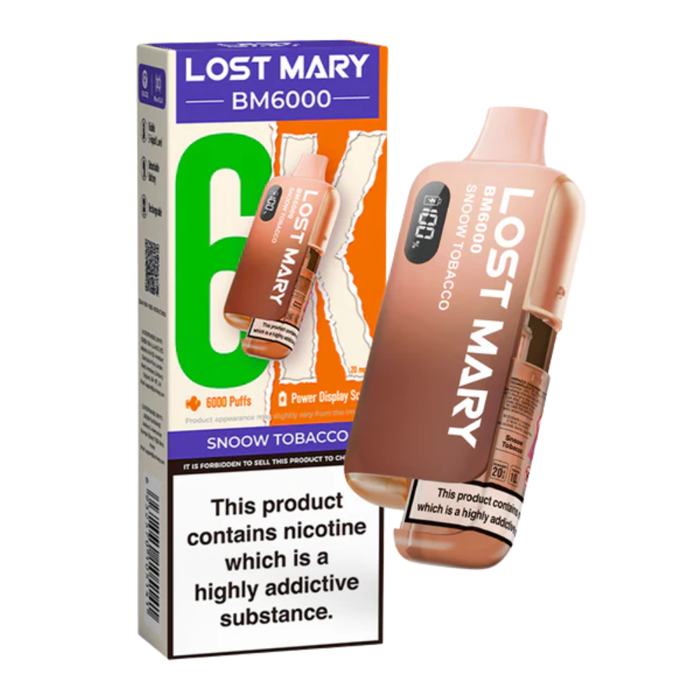 LOST MARY BM6000 Snoow Tobacco- Vape Kit