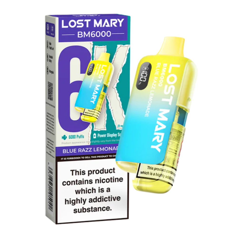 LOST MARY BM6000 Blue Razz Lemonade- Vape Kit