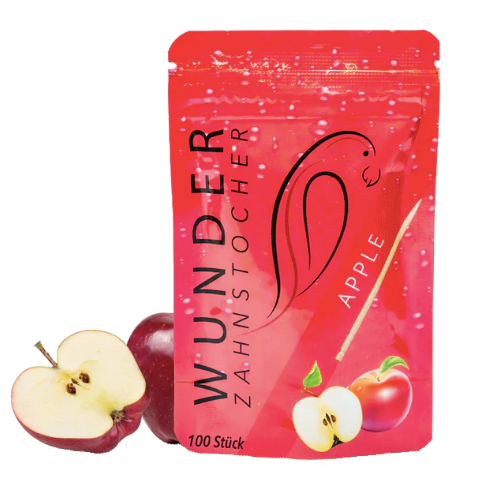 Wunder Zahnstocher mit Geachmack, Apfel Refill Pack 100 Stk.