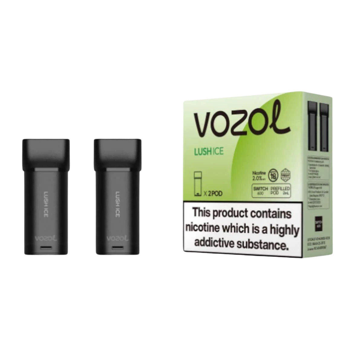 VOZOL SWITCH 600 2er Pod - Lush Ice 20mg