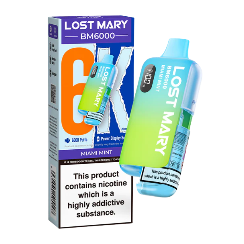 LOST MARY BM6000 Miami Mint- Kit de Vape