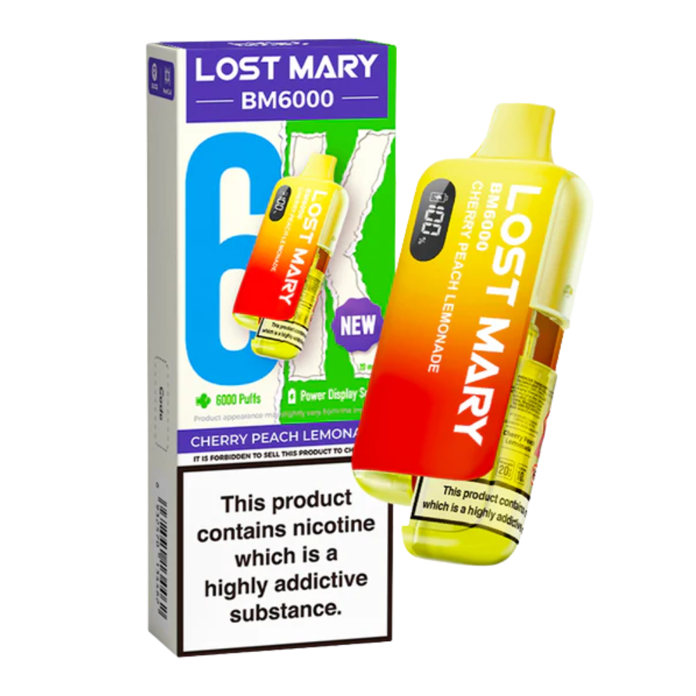 LOST MARY BM6000 Cherry Peach Lemonade - Kit de Vape