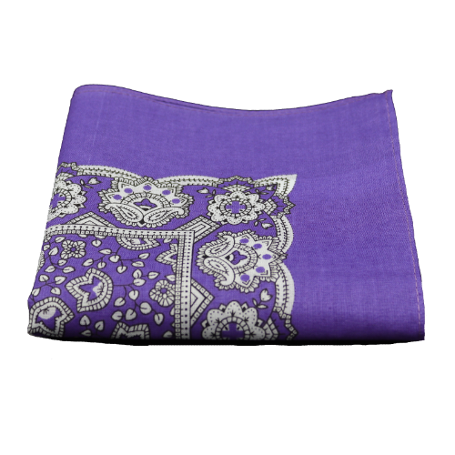 Mouchoir à motifs, violet